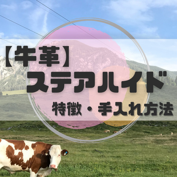 【牛革】ステアハイド　特徴・手入れ方法